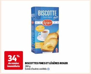 Biscottes Fines et Légères Roger - 34% de Remise Immédiate - 280g - D'autres Variétés Disponibles!