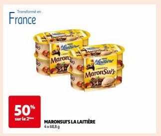 Promo 50% : La Laitière MaronSui's 4x68,8g Wildear, Transformé en France.