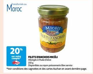 filets d'anchois 