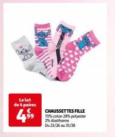 chaussettes fille 