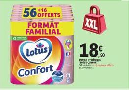 Lotus Confort XXL 56OFFERT - 18€! Profitez de Paper Hy et du Format Familial