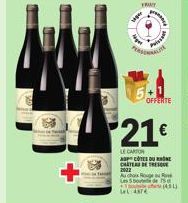 FRANT: Carton Acotes du Château de Tresque 2022 - 5 Bouteilles offerte à 21€ (43% de réduction) - Couleur au choix - 160 CPs!