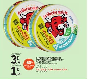 La Vache Quirit: Découvrez le Produit 2 à -60% et 17,5% de Matière Grise KIET!