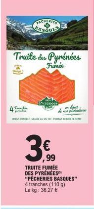 Truite Fumée des Pyrénées: 39€,99 - JAMAS congelées, salages, fumage au bois de hêtre!