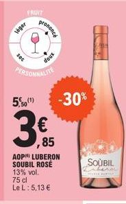 Vignoble du Luberon: Rosé au Goût Doux +30% Promo à 5,13€ | 75cl | 13%vol.