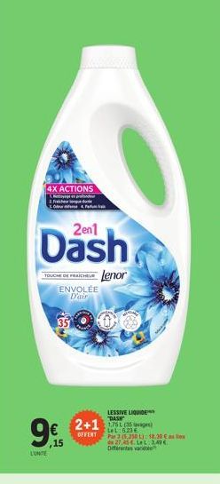 lessive liquide Dash