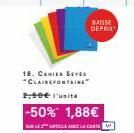 50% de Réduction sur Canier Seyes Clairfontaine : 1,88€ l'Unité chez SARLANTELE ALT !