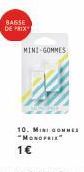 BAISSE DE PRIX  MINI-GOMMES  10. MINI GONNES "MONOPRIX"  1€ 