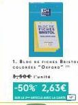 Promo -50% : Bloc de Fiches Bristol Coldree& OKeoxD – 2,50€ Funita/ 2,63€ TM SPEEC ahmor.