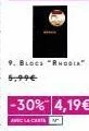 9. blocs "rhogia" 5,99€  -30% 4,19€  avec la carte 