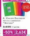 soldes -50%: oxford easybook camier à 3,50€ seulement - burleancle avec la carte !