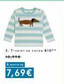 3. T-SHIRT EN COTON BIO** 10,99€  À PARTIR DE  7,69€ 