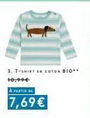3. t-shirt en coton bio** 10,99€  à partir de  7,69€ 