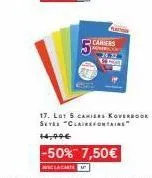 offre flash ! lot 5 koverbook setes clairfontains à 7,50€ seulement !