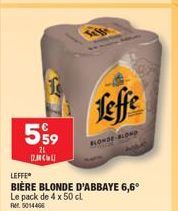 bière blonde Leffe