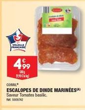 Promo 499-500: Escalopes de Dinde Marinées aux Tomates et au Basilic - Pet 5008742