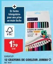 crayons de couleur jumbo