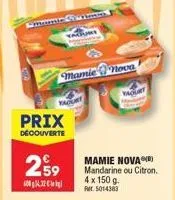 yaourt mamie nova