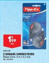 Promo : 2 Rubans Correcteurs Tipp-Ex 5007949 - 8 m x 4,2 mm