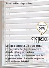 Store Enrouleur Duo TOKE: 50% de Réduction, 1150€, Réglage Lumineux, Polyester & Chainette E!