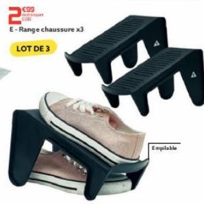 €99  E-Range chaussure x3 LOT DE 3  Empilable 