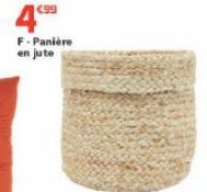 €99  4"  F-Panière en jute 