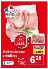 côtes de porc 