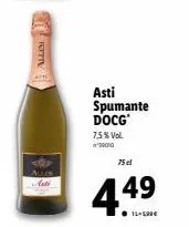 kitt  asti spumante docg  7,5% vol.  2010  75 cl  4.49  11-599€ 