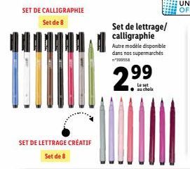 Le Set Au Chola - 8 pièces de Calligraphie et Lettrage Créatif à 29⁹9⁹ - Disponible dans les Supermarchés!