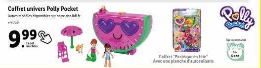 Coffret Pastèque en fête de Polly Pocket - 1417021 - À Partir de 4 ans - 99⁹9⁹⁹ - Disponible sur lidl.fr