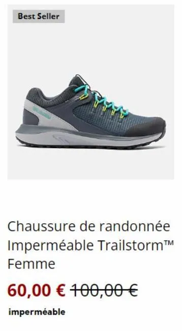 trailstorm™ : chaussures femme imperméable à 60€ - jusqu'à 100€ ! offre spéciale !