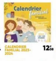 Calendrier  CALENDRIER FAMILIAL 2023-2024  familial 