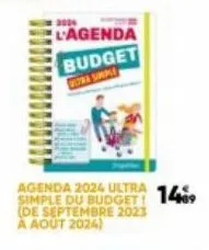 Agenda 2024 Ultra Simple du budget ! (de sept. 2023 à août 2024)