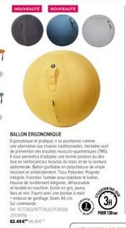 Nouveau Ballon Ergonomique Verable: Préservez votre Santé avec le TM!