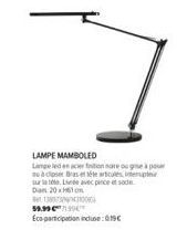 Lampe Mamboled : Brastettu avec Pince et Sode en Promotion - Économisez 19€!