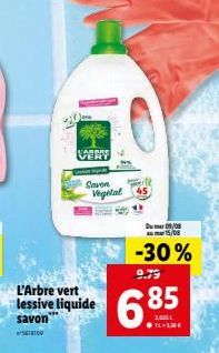 Vabers Very Savon L'Arbre Vert -30% : 9,79€ à 6,85€ jusqu'au 15/08!