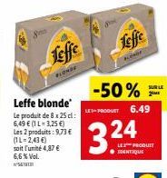 Promo -50%: Leffe Blonde et Leffe KONOP pour seulement 3,24€ ! (1L-2,43€)