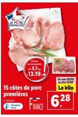 côtes de porc 