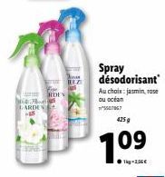 Promo Ne-Fonds ARDEN Spray Désodorisant: Jasmin, Rose ou Ocean, 425 g, 1.0⁹.
