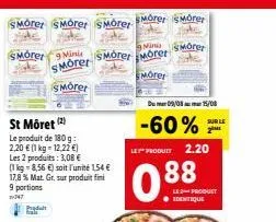 smörer morer: un produit fini à 17,8 % en promo à 154€ le 1 kg!