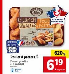 Poulet rôti français & Pommes de terre Grenailles - PO 5607672 | Promo 19€ - 620g | 6.1⁹