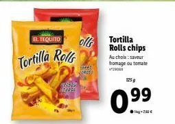 cane papper shop : savourez le goût unique d'el tequito ! tortilla rolls au fromage/tomate à 0.99€/kg ! 125g - 7.90€
