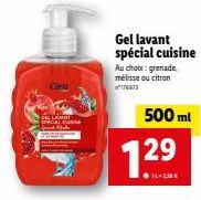 Cien 129 - Gel Lavant Spécial Cuisine - 3 Parfums Délicieux - 500ml.