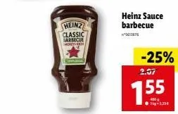 heinz classic barbecue honey from  heinz sauce barbecue  g  -25% 2.07  755 