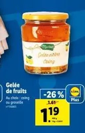 gelée de coing extra avec -26% et 719g : profitez de la promo !