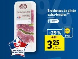 Chedd DOMATERES : 10 Brochettes de Dinde Extra-Tendres à -29% chez Proda (LIDL), 4.62€ au lieu de 3.25€!