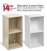 €99  Structure 2 cases Cubox Dim 35,2x682x30 cm, MDF Ret 445255601651.606538 