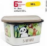 6%  H-Box enfant 50 L  50 L 