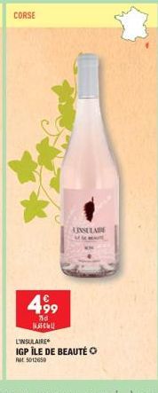 Promo : Découvrez le VIN IGP CORSE Nasel L'Insulaire Île de Beauté - 75cl, Rot 5012650.