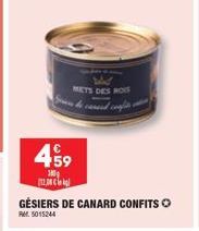 459  380  12.30  GÉSIERS DE CANARD CONFITS  METS DES ROG 